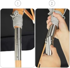 SONGMICS 200 × 125 Cm Holz-Sonnenschirm, Marktschirm, UV-Schutz UPF 50+, Gartenschirm, Terrassenschirm, Sonnenschutz, Ohne Ständer Grau GPU26GY -Grünwelt Exporteren Garten-Winkel 50dfc13ca5f4114a45558e03280a27b4