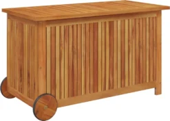 VIDAXL Gartentruhe Mit Rollen 90x50x58 Cm Massivholz Akazie -Grünwelt Exporteren Garten-Winkel 50ebff3ebc92ce2998709a0f639ddc49