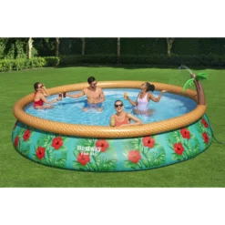 Bestway Fast Set™ Pool-Set Mit Filterpumpe "Paradise Palms", Rund, 457x84cm, 57416 29 Bestway Fast Set™ Pool-Set Mit Filterpumpe "Paradise Palms", Rund, 457x84cm, 57416 -Grünwelt Exporteren Garten-Winkel 50f6acd5f75f582de73f717829a769c7