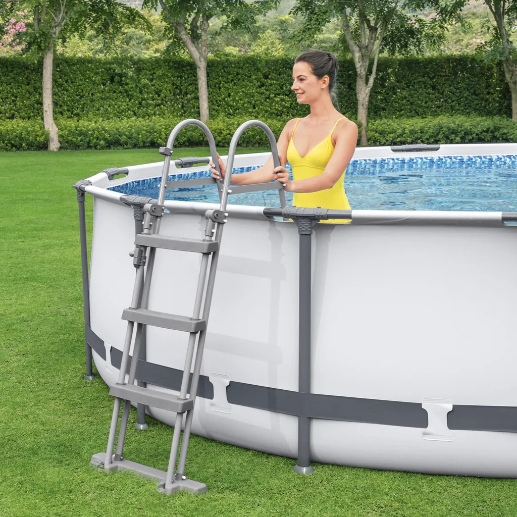 Bestway Frame Pool “Steel Pro™” Set 457x107 Cm - Rund - 14.970 L; 56488 19 Bestway Frame Pool “Steel Pro™” Set 457x107 Cm - Rund - 14.970 L; 56488 – Bild 19