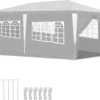 Yakimz Pavillon Verbolzung Festzelt Partyzelt Außenveranstaltungen Stahlrohre 3x6m Weiß