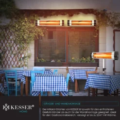 KESSER® Infrarotstrahler Heizstrahler Terrassenstrahler 2500W Mit Fernbedienung Inkl. Schutzhülle Höhenverstellbarem Teleskopstativ Wickeltischstrahler Terrassenheizer Quarzstrahler Infrarot, Leistung:2500W Mit Fernbedienung 13 KESSER® Infrarotstrahler Heizstrahler Terrassenstrahler 2500W Mit Fernbedienung Inkl. Schutzhülle Höhenverstellbarem Teleskopstativ Wickeltischstrahler Terrassenheizer Quarzstrahler Infrarot, Leistung:2500W Mit Fernbedienung -Grünwelt Exporteren Garten-Winkel 5148faf71c750e3d0e6df246deac5ab0