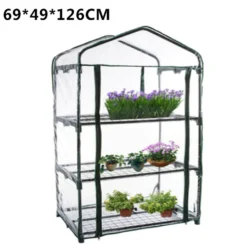 Tectake Foliengewächshaus,Balkon Gewächshausabdeckung Transparent 69*49*126CM -Grünwelt Exporteren Garten-Winkel 516c466e84a9b3fd1cf000342461c435