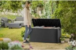 Keter Emily Aufbewahrungsbox 280 L Graphit Box Gartenbox Kunststoff -Grünwelt Exporteren Garten-Winkel 516c6e26f4e4f3e3dd184686918f41b6