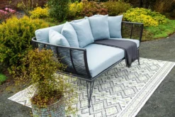Garden Impressions Melissa Sonneninsel Lounge Carbon Black - Rope Schwarz - Mintgrau -Grünwelt Exporteren Garten-Winkel 524d92357ad934ce9f739d3867b7265a
