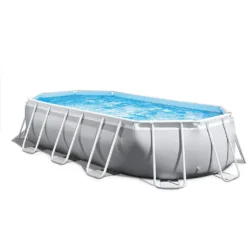 INTEX 26796GN Prism Frame Oval Pool 503 X 274 X 122 Cm