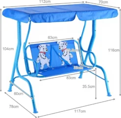 COSTWAY 2-Sitzer Kinder Hollywoodschaukel Mit Sonnendach Kinderschaukel Gartenschaukel Gartenliege Schaukelbank Gartenbank Blau 11 COSTWAY 2-Sitzer Kinder Hollywoodschaukel Mit Sonnendach Kinderschaukel Gartenschaukel Gartenliege Schaukelbank Gartenbank Blau -Grünwelt Exporteren Garten-Winkel 5292414be09f5cca5cad376b1a1ad338