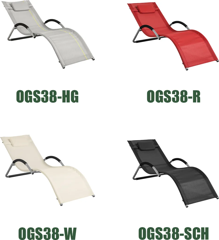 SoBuy OGS38-R Sonnenliege Gartenliege Relaxstuhl Liegestuhl Mit Kopfkissen Rot BHT Ca: 55x67x165cm 4 SoBuy OGS38-R Sonnenliege Gartenliege Relaxstuhl Liegestuhl Mit Kopfkissen Rot BHT Ca: 55x67x165cm – Bild 4