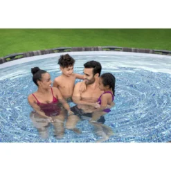 Bestway® Steel Pro MAX™ Auftstellpool-Komplett-Set Mit Filterpumpe Ø 427 X 107 Cm, Holz-Optik (Mooreiche), Rund -Grünwelt Exporteren Garten-Winkel 5475e01469a4f746c4a953b29716c4de
