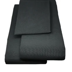 JEMIDI Bierbankauflagen Set 3-teilig - 90x240cm - Sitzkissen Und Tischdecke Für 70er Bierzeltgarnitur - Bierbank Auflagen Set - Schwarz