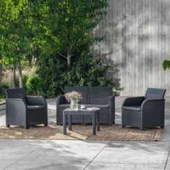 Keter Gartentisch Rosalie Graphitgrau