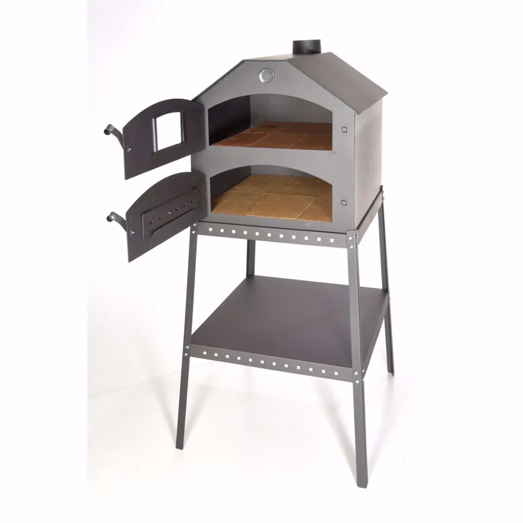 Acerto - Profi Pizzaofen Für Den Garten - 64x63x68 Cm Mit Gestell Brotofen Steinofen 4 Acerto - Profi Pizzaofen Für Den Garten - 64x63x68 Cm Mit Gestell Brotofen Steinofen – Bild 4