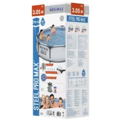 Bestway Frame Pool "Steel Pro" Ø 305 X H 76 Cm 24 Bestway Frame Pool "Steel Pro" Ø 305 X H 76 Cm -Grünwelt Exporteren Garten-Winkel 559dffef21fd23c4f5228fd481d6a175