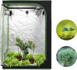 TolleTour Grow Zelt, Grow Tent 120x60x180cm Growbox, Growschrank Fuer Homegrow, Indoor Anbauzelt, Growroom, Lichtdicht Und Wasserdicht Pflanzzelt, Zuchtzelt Schwarz Gruen 9 TolleTour Grow Zelt, Grow Tent 120x60x180cm Growbox, Growschrank Fuer Homegrow, Indoor Anbauzelt, Growroom, Lichtdicht Und Wasserdicht Pflanzzelt, Zuchtzelt Schwarz Gruen -Grünwelt Exporteren Garten-Winkel 562c31742a5c4ff752a37dea0d58c6bc