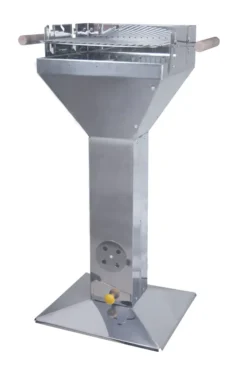 Westerholt 2196 Edelstahl Stand Säulengrill Grill Quadratisch