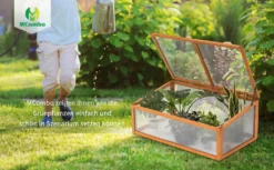MCombo Frühbeet Gewächshaus Treibhaus Frühbeetkasten Aufsatz Pflanzenbeet Holz 0698 -Grünwelt Exporteren Garten-Winkel 56905b55e50743fcb5b4fbb1bab199a8