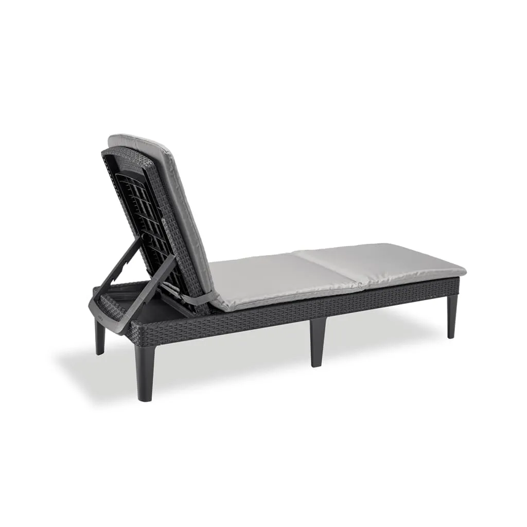 Allibert Sunlounger Liege Jaipur Inkl. Auflage, Farbe Graphit/Grau 15 Allibert Sunlounger Liege Jaipur Inkl. Auflage, Farbe Graphit/Grau – Bild 15