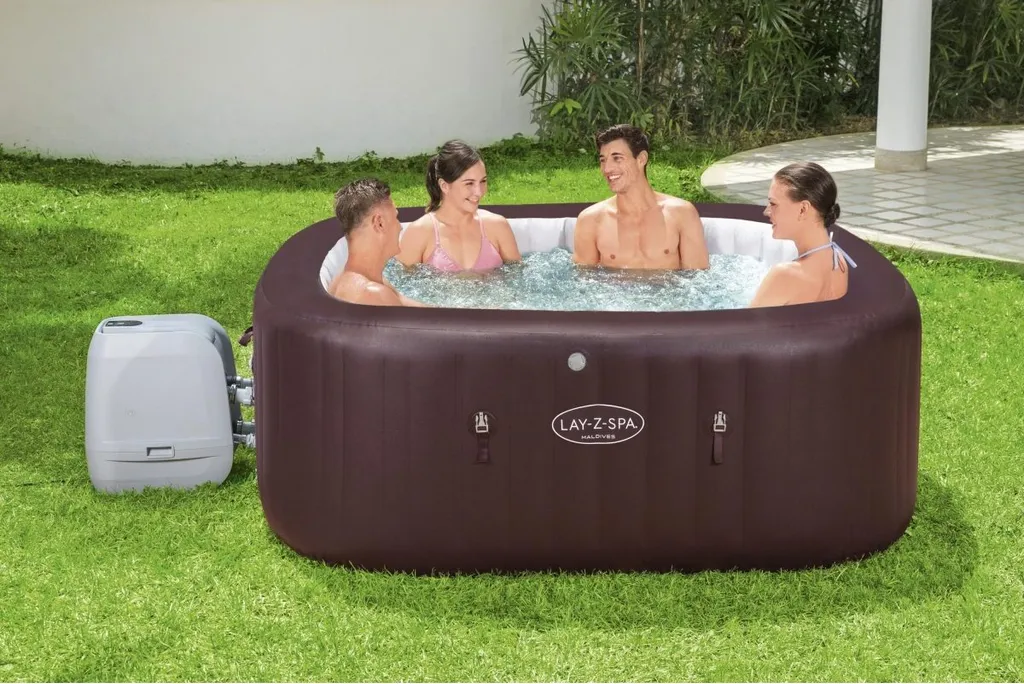 Bestway LAY-Z-SPA® Whirlpool Maldives HydroJet Pro™, Eckig, 201x201x80cm, 60033 3 Bestway LAY-Z-SPA® Whirlpool Maldives HydroJet Pro™, Eckig, 201x201x80cm, 60033 – Bild 3