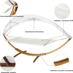 EINFEBEN Hängematte Wetterfestem Hängematten Stabhängematte Outdoor Holz Mit Gestell XXL Garten Hängemattengestell 2 Personen 410cm Gartenliege Liege 13 EINFEBEN Hängematte Wetterfestem Hängematten Stabhängematte Outdoor Holz Mit Gestell XXL Garten Hängemattengestell 2 Personen 410cm Gartenliege Liege -Grünwelt Exporteren Garten-Winkel 576e66b63d903a6f37bf6eaae98dd4f2
