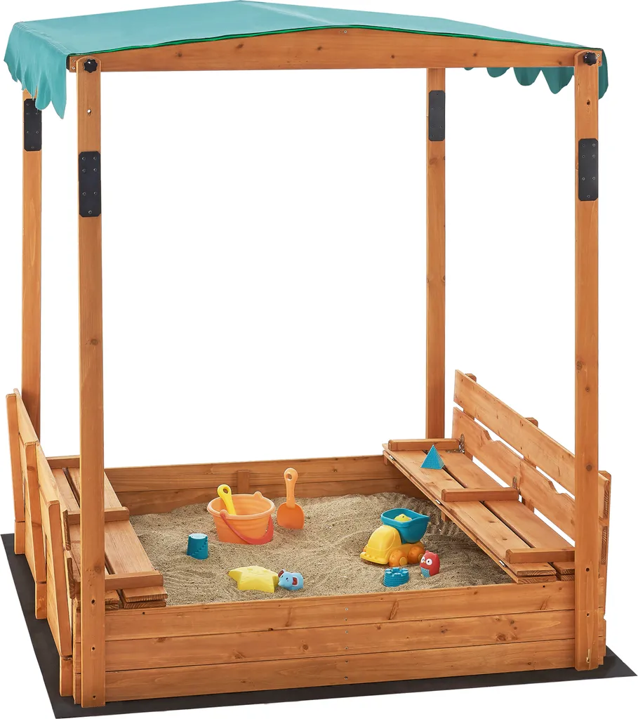 Sandkasten Pitsunda Mit Höhenverstellbarem Dach 145x118x118cm Holzsandkasten Sandkiste Deckel Klappbar 2 Sitzbänke 1 Sandkasten Pitsunda Mit Höhenverstellbarem Dach 145x118x118cm Holzsandkasten Sandkiste Deckel Klappbar 2 Sitzbänke