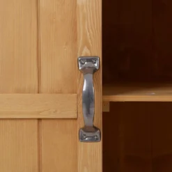 Outsunny Geräteschrank Geräteschuppen Gartenschrank 2 Fächer Tannenholz Natur 74 X 43 X 88cm -Grünwelt Exporteren Garten-Winkel 58ab930b8be0d7698d7176d427b3095c