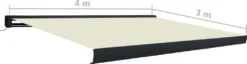VidaXL Motorisierte Kassetten-Markise 400x300 Cm Creme 13 VidaXL Motorisierte Kassetten-Markise 400x300 Cm Creme -Grünwelt Exporteren Garten-Winkel 58c55aaa927dceb510e55a0f523e6948