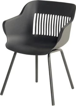 Hartman Outdoor 2er Set Gartenstühle Jill Rondo Anthrazit/Anthrazit