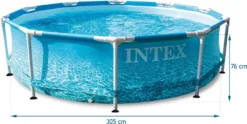 INTEX Beachside Pool-Set Mit Metallrahmen (Filterpumpe) 4.485 L 27 INTEX Beachside Pool-Set Mit Metallrahmen (Filterpumpe) 4.485 L -Grünwelt Exporteren Garten-Winkel 5956ed73367db360b9653b483e41a93e