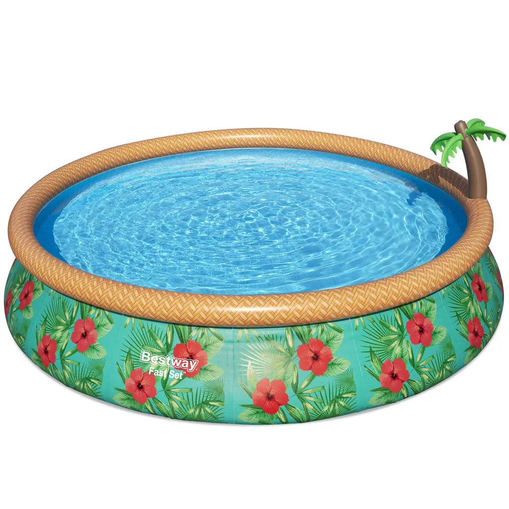 Bestway Fast Set™ Pool-Set Mit Filterpumpe "Paradise Palms", Rund, 457x84cm, 57416 20 Bestway Fast Set™ Pool-Set Mit Filterpumpe "Paradise Palms", Rund, 457x84cm, 57416 – Bild 20