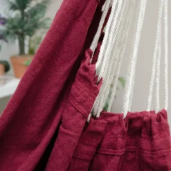 XXL Hängestuhl 2 Personen Hängematte | Max. 150 Kg Belastbar | Großer Hängesitz 185x130 Cm | 100% Baumwolle | Hängesessel Inkl. Swivel | Bordeaux Rot 11 XXL Hängestuhl 2 Personen Hängematte | Max. 150 Kg Belastbar | Großer Hängesitz 185x130 Cm | 100% Baumwolle | Hängesessel Inkl. Swivel | Bordeaux Rot -Grünwelt Exporteren Garten-Winkel 59a4873e7ae300de614f0f7b8be65e00