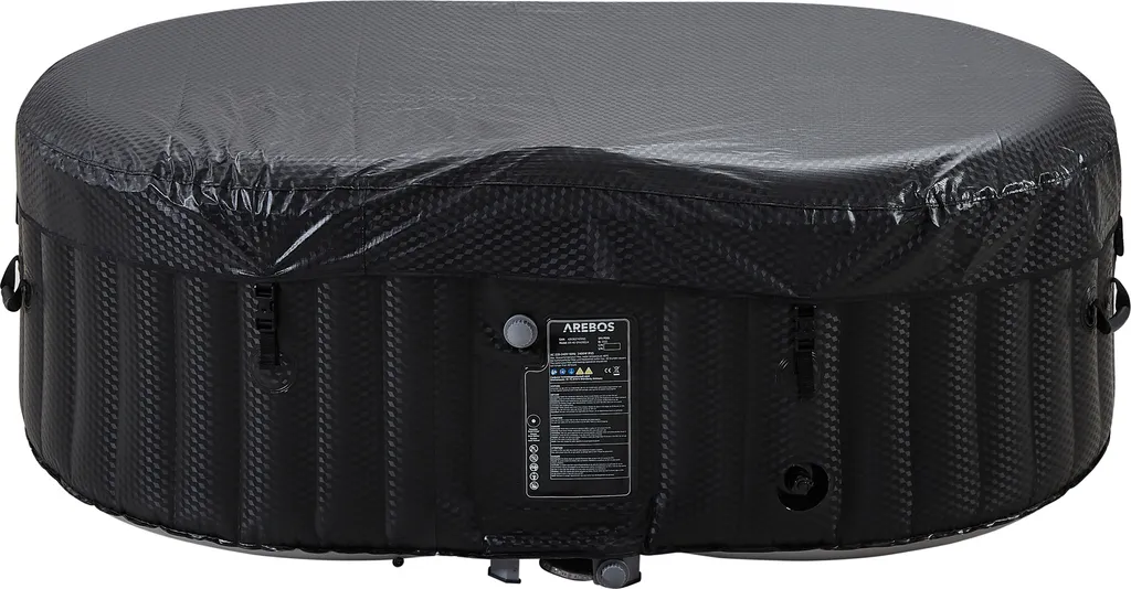 AREBOS Whirlpool Mit LED Beleuchtung, Aufblasbar, In- & Outdoor,190x120 Cm Oval, 2 Personen, 90 Massagedüsen, Mit Heizun, 550 Liter, Inkl. Abdeckung 8 AREBOS Whirlpool Mit LED Beleuchtung, Aufblasbar, In- & Outdoor,190x120 Cm Oval, 2 Personen, 90 Massagedüsen, Mit Heizun, 550 Liter, Inkl. Abdeckung – Bild 8
