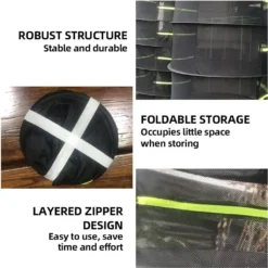 Trockennetz Trockengestell Zum Aufhängen, Faltbar Hängenetz Mit Zum Trocknen Kräutern Trocknungsnetz, Mit Reißverschlüssen, S-Haken Und Aufbewahrungstasche -Grünwelt Exporteren Garten-Winkel 59f657f8934788b8877abfcaf7bd4792