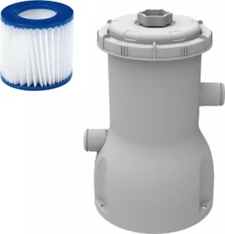 Avenli Frame Rectangular Pool Set 400 X 200 X 99 Cm, Aufstellpool, Reckteckig, Mit Pumpe, Grau