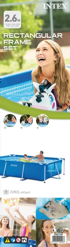 Intex Frame Pool - 260 X 160 X 65 Cm - Inklusive Solarsegel, Filterpumpe & Filter -Grünwelt Exporteren Garten-Winkel 5aed28096104a50ccfa9d6ff8296b264