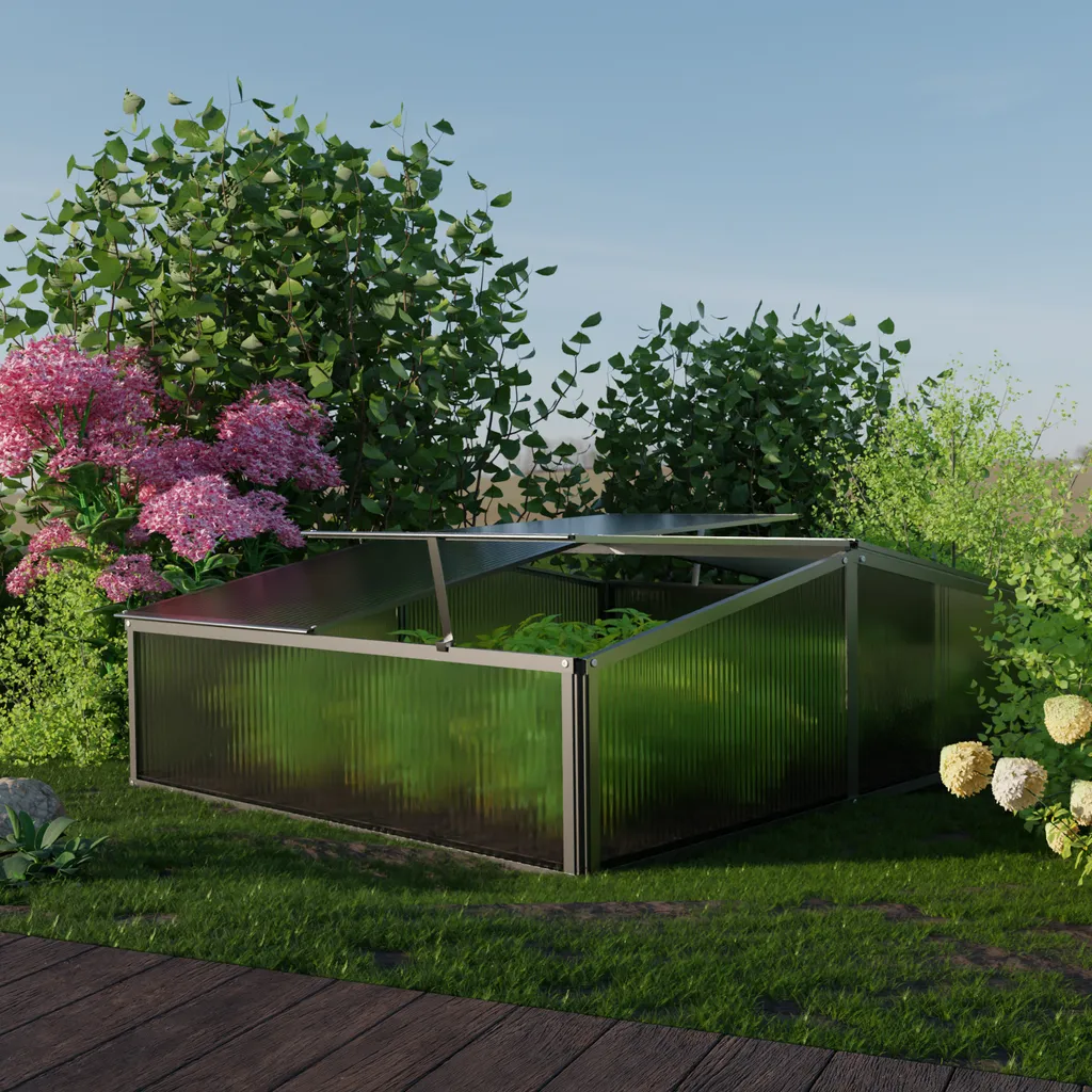 TroniTechnik Frühbeet Mini Gewächshaus Calla Mit Dachfenster, UV-Schutz 4 TroniTechnik Frühbeet Mini Gewächshaus Calla Mit Dachfenster, UV-Schutz – Bild 4