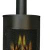 Raburg XXL Gartenkamin BERNARD In SCHIEFER-SCHWARZ, Extra Großer Design-Garten-, Terrassenofen & Feuertonne