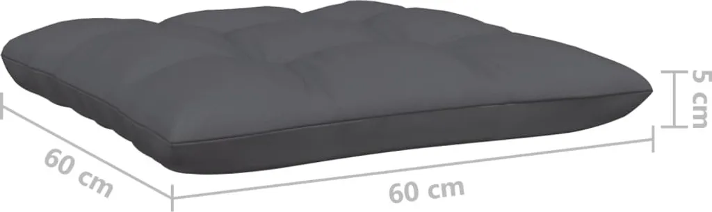 VidaXL 2-Sitzer-Gartensofa Mit Kissen Grau Massivholz Kiefer 8 VidaXL 2-Sitzer-Gartensofa Mit Kissen Grau Massivholz Kiefer – Bild 8