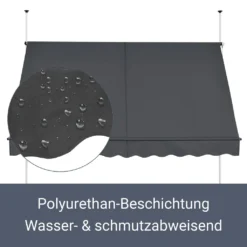 Juskys Klemmmarkise 250 X 120 Cm Mit Handkurbel - Markise Ohne Bohren - Höhenverstellbar, UV-beständig & Wasserabweisend - Balkonmarkise Balkon Grau 13 Juskys Klemmmarkise 250 X 120 Cm Mit Handkurbel - Markise Ohne Bohren - Höhenverstellbar, UV-beständig & Wasserabweisend - Balkonmarkise Balkon Grau -Grünwelt Exporteren Garten-Winkel 5c8a6e4895fd92bb23c56bc1c3551143