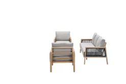 Garden Impressions Decala Lounge Set 4-teilig Aluminium Hell Teaklook Taupe -Grünwelt Exporteren Garten-Winkel 5ce65baca03ead4a4e1058bc560a6747