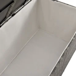 Juskys Polyrattan Auflagenbox Ikaria 950 L – Deckel Mit Hubautomatik & Innenplane – Garten Kissenbox Für Balkon & Terrasse – Gartenbox Grau-meliert -Grünwelt Exporteren Garten-Winkel 5d03c8df0af7cbca6c6bb877e93e65fe