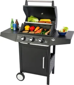 Gasgrill "San Angelo" 3-Brenner -Grünwelt Exporteren Garten-Winkel 5d04a80f4433725b0e88450154b7259c