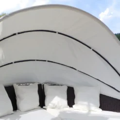 LED - Sonneninsel Rattan Lounge Polyrattan Sitzgruppe Liege Insel 210cm Inkl. Abdeckcover -Grünwelt Exporteren Garten-Winkel 5da2851eb25fc13848d75c026ea63f75