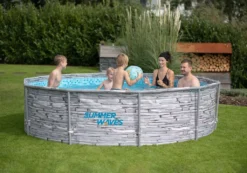 Summer Waves Rundpool Steinoptik, Ø 305 X 76 Cm -Grünwelt Exporteren Garten-Winkel 5eb3269487a0a73f77ce7860732069e3