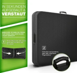 Tillvex Gartentisch Klappbar Rattan Optik 180x75cm | Buffettisch Mit Tragegriff | Klapptisch Für Garten Terrasse Und Balkon | Campingtisch 6 Personen -Grünwelt Exporteren Garten-Winkel 5f21af6b6389f4b9f18aff9896f63b69