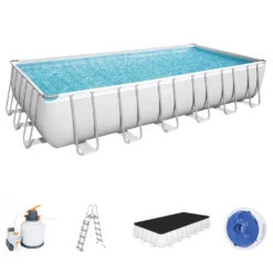 Bestway Power Steel™ Frame Pool Komplett-Set, Eckig, Mit Sandfilteranlage, Sicherheitsleiter & Abdeckplane 732 X 366 X 132 Cm 24 Bestway Power Steel™ Frame Pool Komplett-Set, Eckig, Mit Sandfilteranlage, Sicherheitsleiter & Abdeckplane 732 X 366 X 132 Cm -Grünwelt Exporteren Garten-Winkel 5f37fed9f4638944b337b9ab30dbc48d