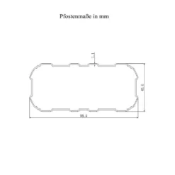 HOME DELUXE - Terrassenüberdachung 618 X 303 X 226 / 278 Cm Weiß Terrassendach Überdachung Carport -Grünwelt Exporteren Garten-Winkel 5fb8e9065af35324eb4a65633a5c307e