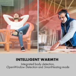 Klarstein Smartwave Infrarot-Heizstrahler Terrassenheizstrahler , IR ComfortHeat , Carbonfaserröhre Mit 2400 Watt , Thermostat , Multicommand: WiFi-Appsteuerung Für Bis Zu 7 Geräte , Körpererkennung , OpenWindow Detection , Indoor & Outdoor , IP65 , Wand- Oder Deckenmontage , Gehäuse: Pulverbeschichtetes Aluminium , Fernbedienung , Schwarz 11 Klarstein Smartwave Infrarot-Heizstrahler Terrassenheizstrahler , IR ComfortHeat , Carbonfaserröhre Mit 2400 Watt , Thermostat , Multicommand: WiFi-Appsteuerung Für Bis Zu 7 Geräte , Körpererkennung , OpenWindow Detection , Indoor & Outdoor , IP65 , Wand- Oder Deckenmontage , Gehäuse: Pulverbeschichtetes Aluminium , Fernbedienung , Schwarz -Grünwelt Exporteren Garten-Winkel 5fddc448993c9f5e45c6b90b58e79b23