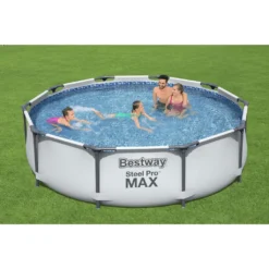 Bestway 56408 Rund Aufstellpool Stahl Pro Max 305x76 CmGestalten: Rund, Maße: 3 - 3,99 M, Filterpumpe: 58381 -Grünwelt Exporteren Garten-Winkel 605b318bb47643ae7615fb001a436dd0