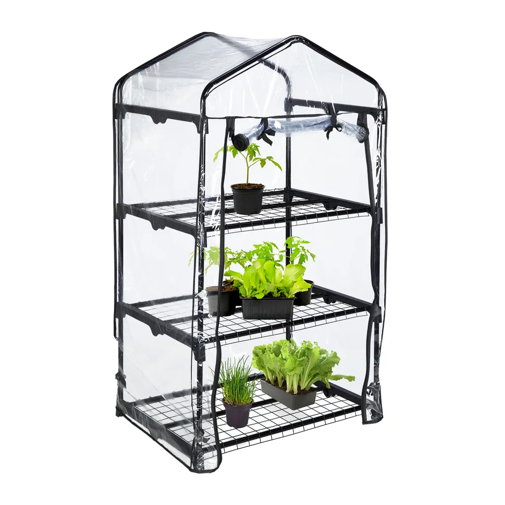 Relaxdays Gewächshaus Für Balkon Mit 3 Ebenen 1 Relaxdays Gewächshaus Für Balkon Mit 3 Ebenen