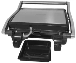 Exquisit Kontaktgrill KG 6102 Isw | Antihaftbeschichtete Grillplatten | Stufenlos Einstellbar | 2000 Watt | Edelstahl -Grünwelt Exporteren Garten-Winkel 607e78f32056d2068cd784b40ee74a8b